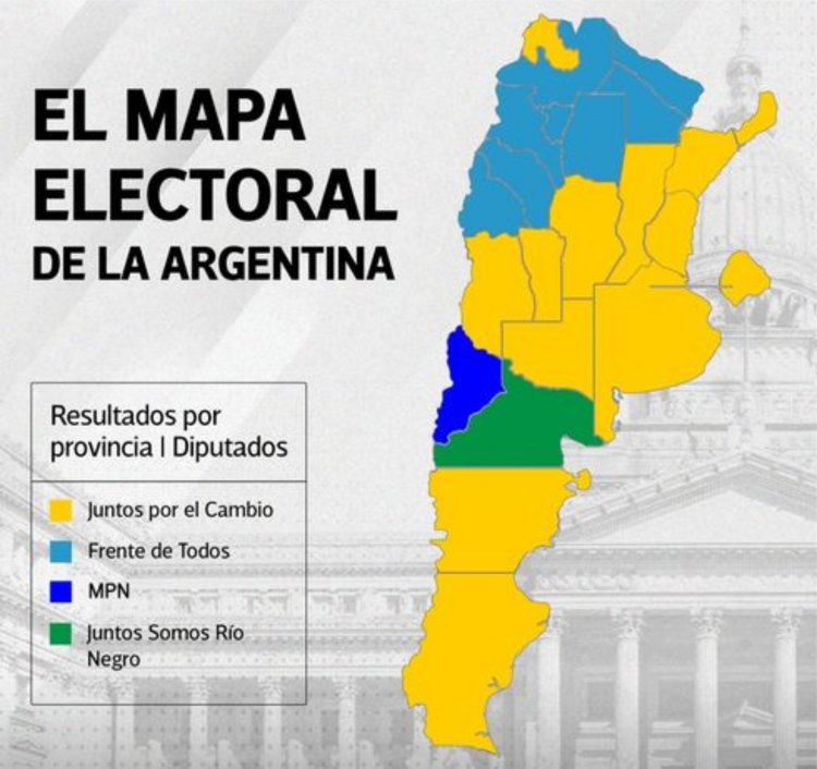 Este es el Mapa político de Argentina