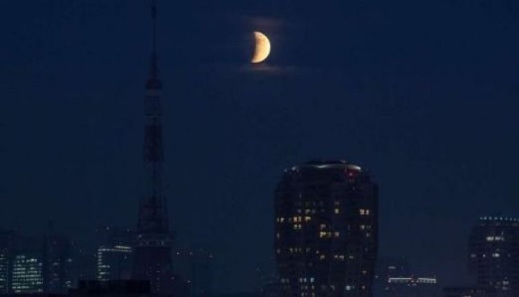 La luna Sangre se pudo ver a las 6:00 de la mañana