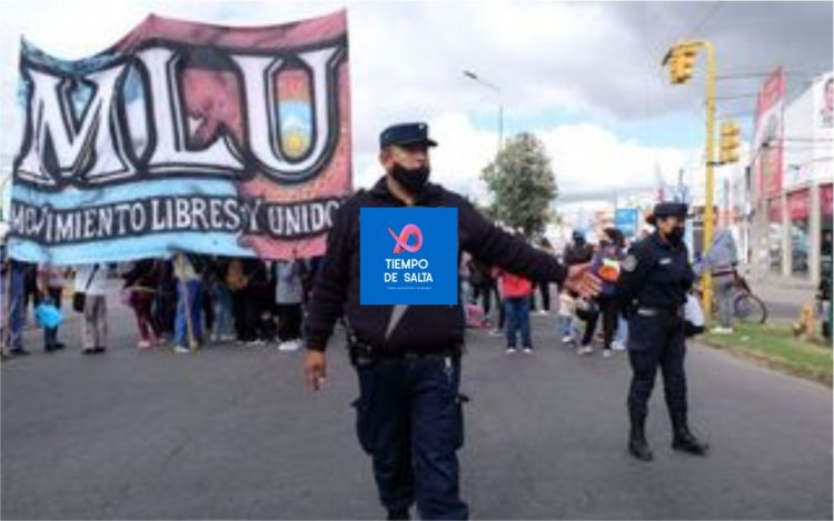 Caos en el centro por protestas de organizaciones sociales