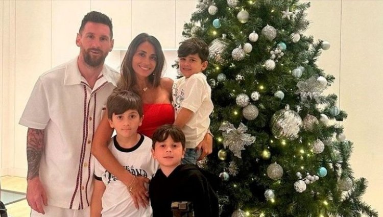 La Navidad de un campeón de mundo: así fue la celebración de Messi