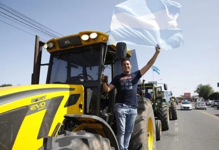 Piquete del campo y una advertencia al Gobierno