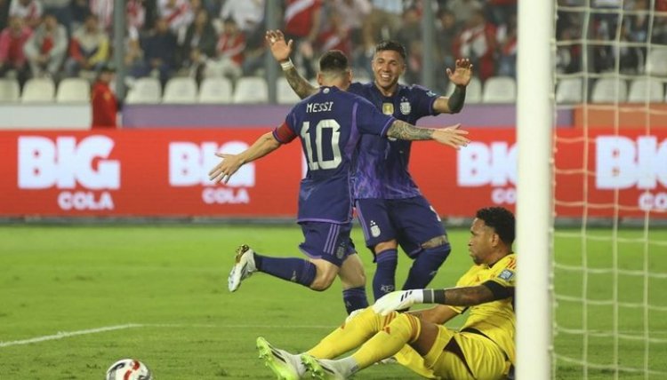 ARGENTINA MÁS LÍDER QUE NUNCA! Gracias al doblete de Messi, la Selección ganó 2 a 0 en Perú