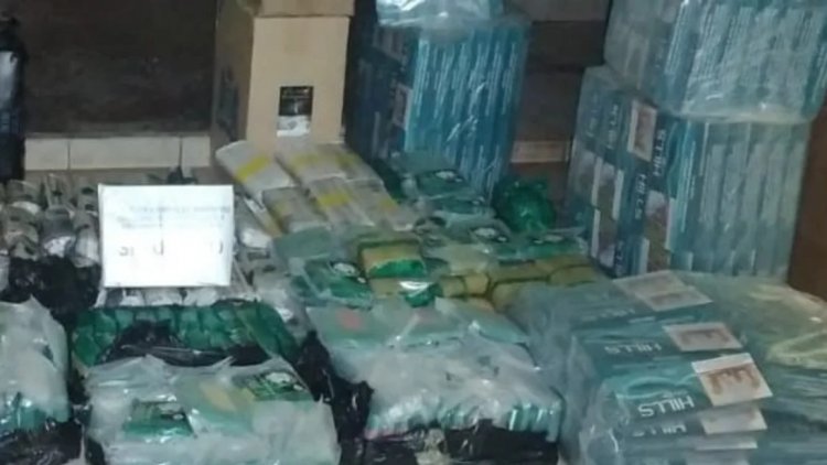 Llevaba 15 millones de pesos en coca y cigarrillos